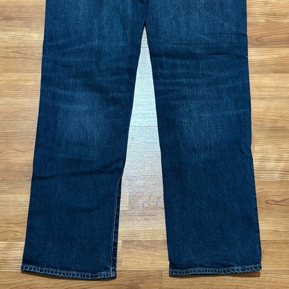 American Eagle Outfitters Flex Relaxed Straight Jeans 33x34 Dark Wash - Picture 10 of 11